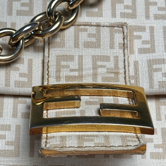Fendi Zucchino Spalmati Forever Mama Baguette Crema Ecru limited edition - Picture 4 of 16